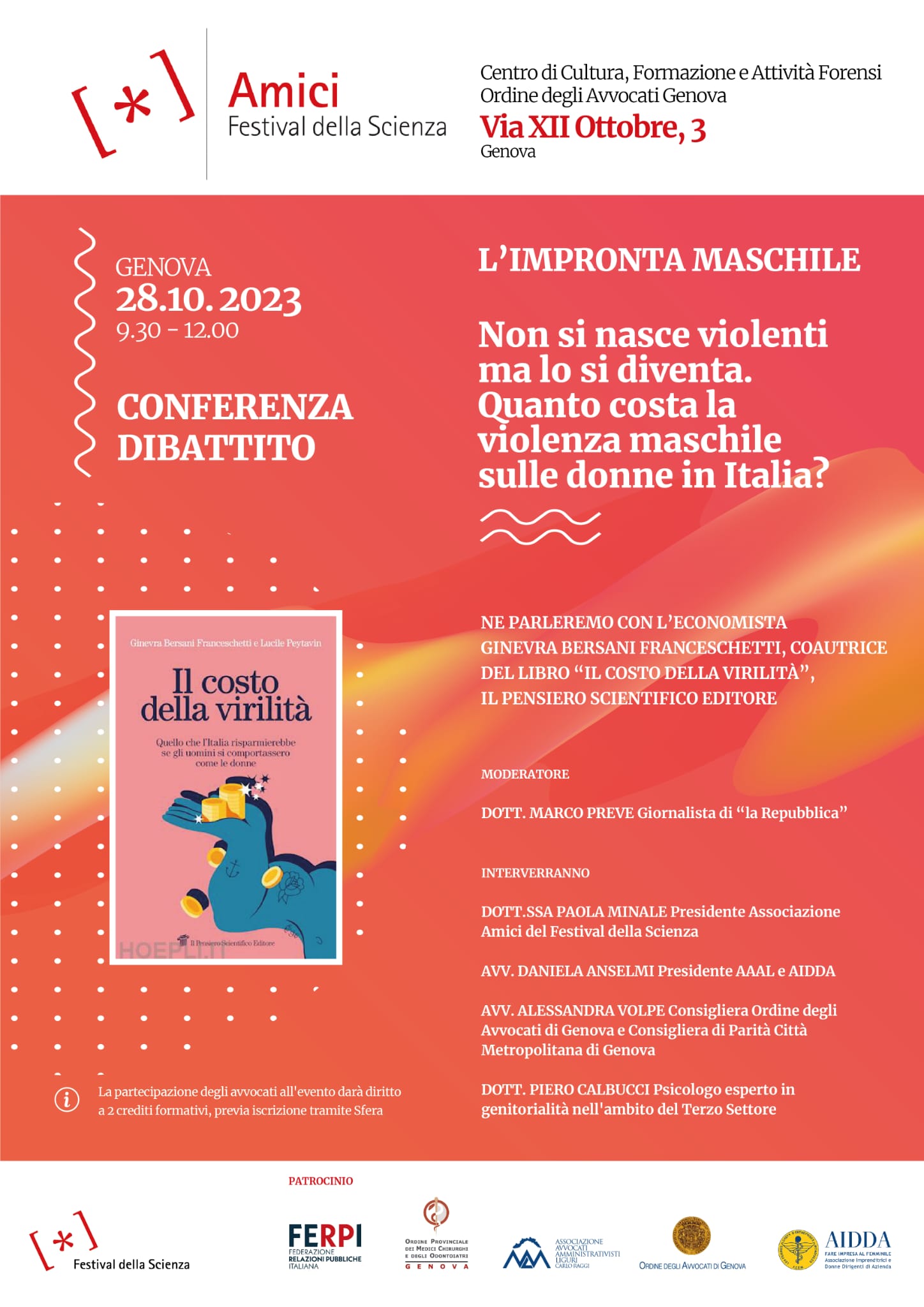 Locandina conferenza 28 ottobre ginevra bersani