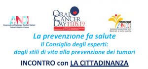 ORAL CANCER DAY - Incontro con la Cittadinanza